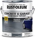 Rust-Oleum 380896 Concrete and Garage Floor Paint Topcoat Satin Textured Clear gal