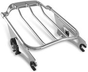 SWESGI Two Up Air Wing Luggage Rack Detachable Mounting Rack Compatible for Harley Davidson Touring 2009-2023 Street Glide Electra Glide Road Glide Road King (Chrome)