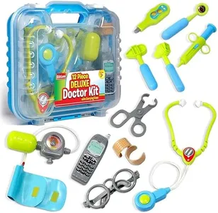 Kidzlane Doctor Kit for Kids | Kids Doctor Playset with Electronic Stethoscope | Toy Medical Kit for Kids | Pretend Play Doctor Set for Toddlers | Children's Realistic Dr. Kit with Sounds