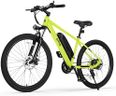 Qlife Racer Electric Bike for Adults - 21-Speed Mountain Lightweight Ebike with Peak 1000W/750W 25MPH/22MPH Brushless Motor, 375Wh Removable Battery, 26X2.1 Tire Step Over E-MTB, Up to 40 Miles,Lime
