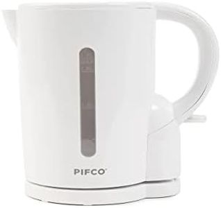 Pifco 1.7L White Kettle - Lightweight Cordless Design, 2200W Electric Kettle, Automatic Shut-off and Boil-dry Protection - Removable Anti-Scale Filter - Easy To Use - Ideal For Small Kitchen