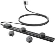 ORICO Sliding Outlets Power Strip, 5FT Metal Extension Cord with 20W USB-C