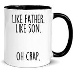 Dad Gifts from Son Funny Dad Gift Idea Father's Day Christmas Birthday Gift for Dad from Son Like Father Like Son 11oz Ceramic Coffee Mug/Tea Cup …