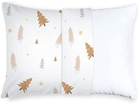 Utopia Bedding Toddler Pillow with Pillowcase (Pack of 1, Pinetrees), 13 x 18 Soft Cotton Toddler Pillow for Sleeping, Kids Pillow, Toddler Bed Pillow, Perfect for Travel (Intended for age 2 and up)