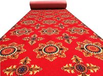 Zora Carpet Runner for Home Red E Carpet Wedding, Ceremony,Exhibition,Stage Party, Decoration,Bollywood Awards Function & Living Carpet Size - 5 X 15 Ft