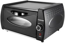 TAIMIKO Tandoor Oven Mini Pizza Chapati Roti Lahmacun Manakish Pizza Oven Tandoori Takeaway Electric Bread Maker Top Plate With Glass,Accessories