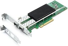 H!Fiber 25Gb PIC-E Network Card with Intel E810 Controller, Dual SFP28 Port, PCI Express 4.0 X8, Ethernet LAN Adapter with Low Profile for Windows/Linux, Compare to Intel E810-XXVDA2, Support RDMA/PXE