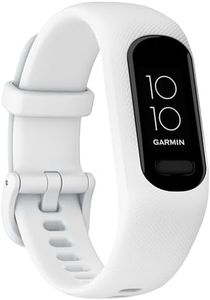 Garmin vivosmart 5 Smart Health and Fitness Activity Tracker with Touchscreen, White, Small/Medium