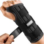 FREETOO Carpal Tunnel Wrist Brace Night Support, Extended Hand and Wrist Support Brace for Sleeping Work, Right Hand Hand Splint for Fractures, Sprain, Tendonitis, Arthritis, Ganglion Cysts, RIS