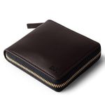 DailyObjects Brown Women's Zip Wallet | Made with Leather Material | Carefully Handcrafted | Holds up to 8 Cards | Slim and Easy to Fit in Pocket | Coin Pocket with Button Closure