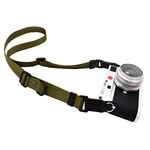 Camera Strap, Quick Adjustable Shoulder Sling Camera Neck Shoulder Strap for Leica Fuji Pentax Canon Micro Single and DSLR Camera Green