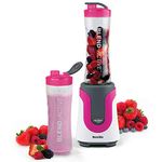 Breville Blend Active Personal Blender & Smoothie Maker with 2 Portable Blending Bottles (600ml), 300W, Pink [VBL134]