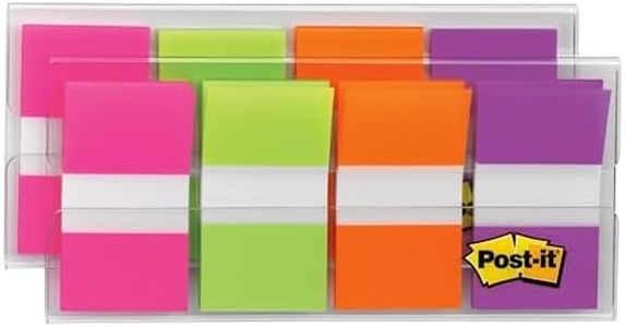 Post-it Flags, 80/On-The-Go Dispenser, 2 Dispensers/Pack, 1 in Wide, Assorted Bright Colors (680-PGOP2)