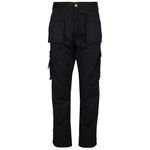 TuffStuff - Pro Work Extra Long Trousers - 32” Waist - Black Cargo Trousers- Work Trousers for Men - Triple Stitched Seams - Features Knee Pad Pockets - Mens Work Trousers