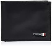 Tommy Hilfiger Men's Leather Edisto RFID Slim Bifold Wallet, Black