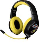 Konix Pac-Man Gaming Headphones for PC, PS4, PS5, Switch, Xbox One and Series X|S - Microphone 45° - 1.5m Cable - 3.5mm Jack - Black and Yellow