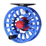 Maxcatch Avid Fly Reel with CNC-machined Aluminum Alloy Body 1/3,3/4, 5/6, 7/8,9/10wt (Blue, 5/6 wt)