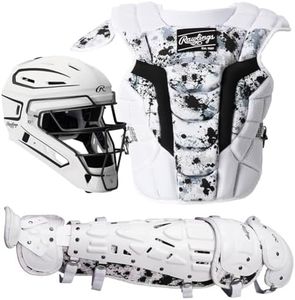 Rawlings | Velo 2.0 Catcher's Set | Baseball | Intermediate | White Splatter