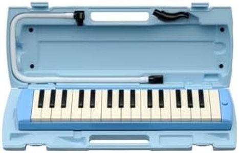 Yamaha Pianica Keyboard Harmonica, 32 Keys, Blue, P-32E, For Children's Convenience, Comes with Plastic Hard Case with Matching Color 1) Blue