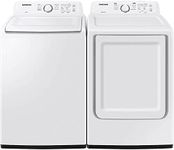 SAMSUNG WA40A3005WPR White Top Load HE Washer/Dryer Pair