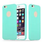 cadorabo Case works with Apple iPhone 6 / iPhone 6S in CANDY BLUE - Shockproof and Scratch Resistant TPU Silicone Cover - Ultra Slim Protective Gel Shell Bumper Back Skin