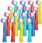 Milos Kids Toothbrush Heads Compatible with Oral B Kids Toothbrush Heads / 16 Pack of Compatible Oral B Toothbrush Head Kids/Junior Heads Compatible Oral B Toothbrush Heads for Children