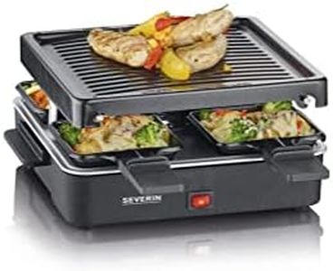 SEVERIN RG 2370 Mini Raclette Grill for 4 People Black
