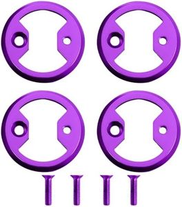 4 PCS Titanium Alloy Pedals Fit for Cycling Pro MTB Bicycle Pedals and Clamps, Fit for Wahoo for SpeedPlay Comp Zero Aero NanoPCS, Bike Pedal Plate Bows, Bicycle Pedal Replacement Parts