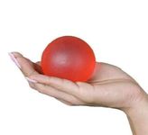 SACHI SPORTS Gel Exercise Ball Wrist Muscles Strengthening and Stress Relief for Hand, Gel Exercise Ball Extra Soft - Red Finger Exerciser