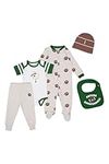 Gertex 5-Piece Layette Sport Set Gift Bundle for Babies & Infants | (Football, 3-6 Months)