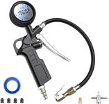 NORSHIRE Digital Tire Pressure Gauge with High Accuracy Sensor Type-C Charging Function 250 PSI Air Chuck & Compressor Accessories Heavy Duty with Quick Connect Coupler 0.01 Display Resolution