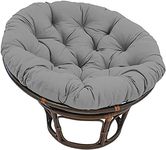 Overstuffed Rattan Papasan Chair Cu