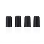 Cello Non-Slip Cap, 4Pcs Black Rubber Tip for Cello Endpin Instrument Protector