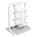 Munchkin Tidy Dry Space Saving Baby Bottle Drying Rack, White, 1 Count (Pack of 1)