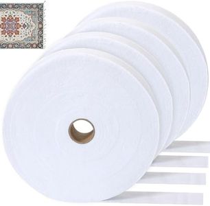 HexaHive 2 1/4 Inch Roll Batting Strips for Rugs Total 200 Yards, 4 Rolls Polyester Blend Batting on a Roll for Quilting, Throw Rugs, Fabric Tube Maker Needle Punched Maker Tool