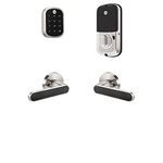 Yale Security B-YRD256-ZW-KCB-619 Yale Assure Lock SL with Z-Wave with Kincaid BK Lever - Works with Ring Alarm, Smartthings, and Wink Smart Touchscreen Deadbolt with Matching, Satin Nickel