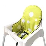 AT Seat Covers & Cushion for IKEA Antilop Highchair, Washable Foldable Baby Highchair Cover for IKEA Childs Chair Insert Mat Cushion (Green)