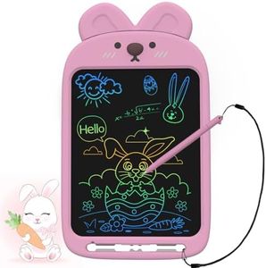 LCD Writing Tablet Kids Toys, 10 Inch Rabbit Drawing Board Toys for 3 4 5 6 Year Old Girls Gifts, Erasable and Portable Doodle Board for Toddler, Educational Birthday Writing Tablet for Kids Toddler