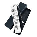 Bookmarks for Women, Inspirational Christian Gifts for Women Personalised Bookmark Valentine Gifts Mum Birthday Gifts Christian Bible Verse Gifts for Male Female