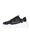 VERSACE JEANS COUTURE Fondo SPEEDTRACK DIS.2 black fabric trainers, Black, 10.5 UK