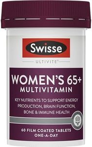 Swisse Ultivite Women's 65+ Multivitamin - with Vitamins & Minerals to Support Energy Production, Bone Strength & Eye Health - 60 Tablets