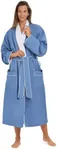 MONARCH Plush Lined Microfiber Bath Robe for Women or Men - Super Soft, Durable Luxury Spa, Resort & Hotel Bathrobe, Generously Sized (Unisex) Cypress