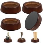 KOIKEY Bed Risers Wood Blocks - 1 Inch Circle Furniture Height Extenders Lifts for Sofa Couch Desk Chair Table Base Raising Space, Convenient Store and Cleaning, Pack of 4