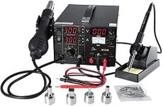 Soldering Iron Station Hot Air Gun 3in1 SMD Rework Solder Desoldering Station 853D, Black