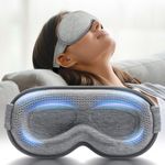 Weighted Eye mask for Sleeping - 3D Contoured Sleep Mask for Women Men, FACEMOON Blackout Blindfold, Light Blocking, Memory Foam, Eye Cover for Night Shift, Travel, Airplane, Meditation