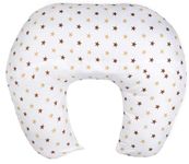 TOYSILO Adjustable Baby Breastfeeding Pillow, Nursing Pillow, Maternity Feeding Pillow with Detachable Cover 0-24 Months Breastfeeding 24 x 22 x 6 inches (White Star)