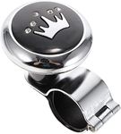 Citaaz Steering Wheel Spinner Electric Handle Knob Belt, Car Steering Wheel Booster, Car Booster Ball with Bearing Electric Handle Knob with Stainless Steel Clip Adjustable Booster