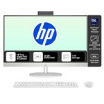 HP All-in-One, Intel Core Ultra 7 155U (32GB DDR5,1TB SSD) IPS, 300 nits, Anti-Glare, 27inch(68.6cm) FHD, Win11, M365, Office24, Shell White, 6.72kg, FHD IR tilt Camera w/Privacy shuttter, 27-cr1078in