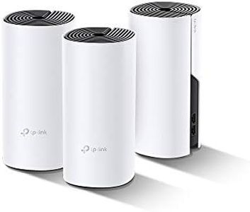 TP-Link Deco WiFi Mesh - CPL 1000Mbps Deco P9(3-pack) Système pour toute la maison - Couverture de 400㎡, 2 Gigabit Ethernet Ports, Contrôle parental, Idéale pour grande maison de murs épais