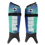 BYTE ZT SUBLIMATED HOCKEY SHINGUARDS TEAL/BLUE (LARGE)